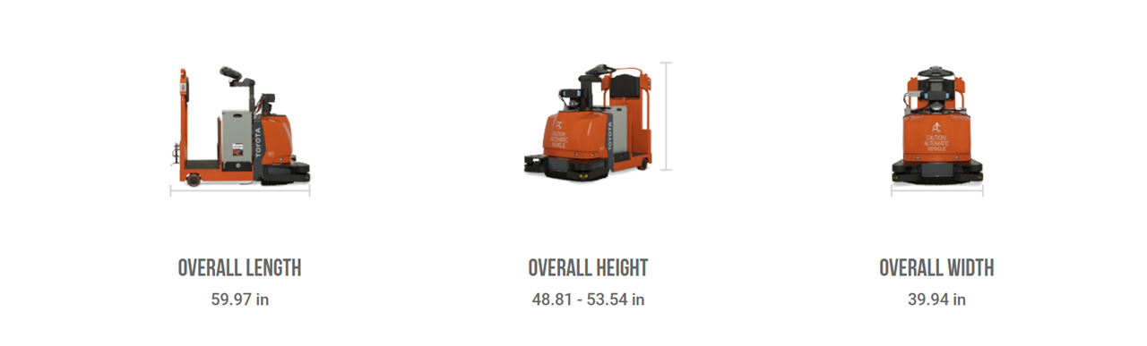 Core Tow Tractor AGV specs